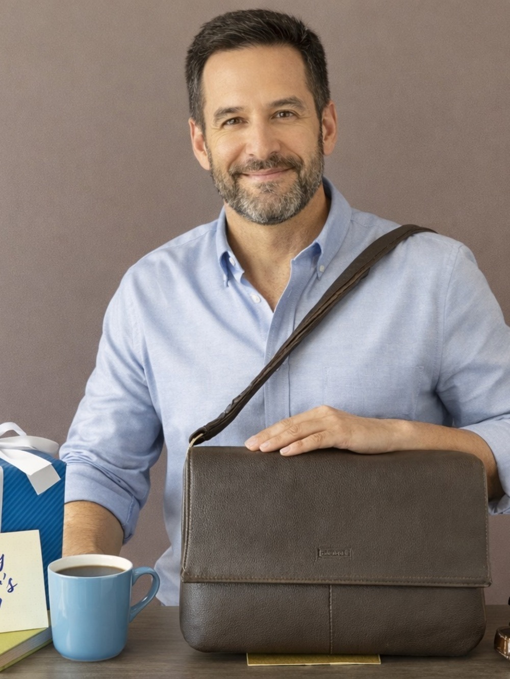 PICARD Men’s Milano Business Bag Café NWOT